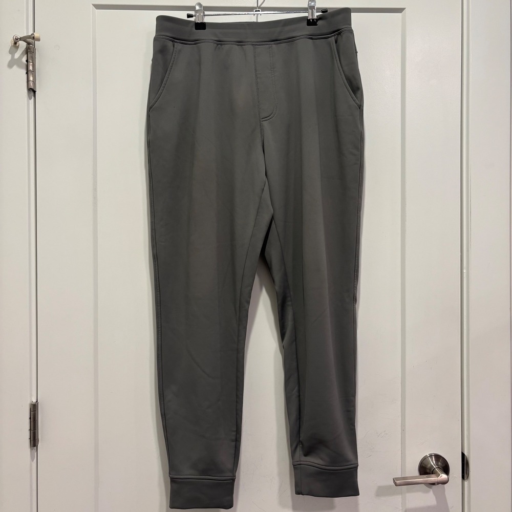 Stoic Mens Tech Fleece Joggers Gray Athletic Sweatpants Size Large L
